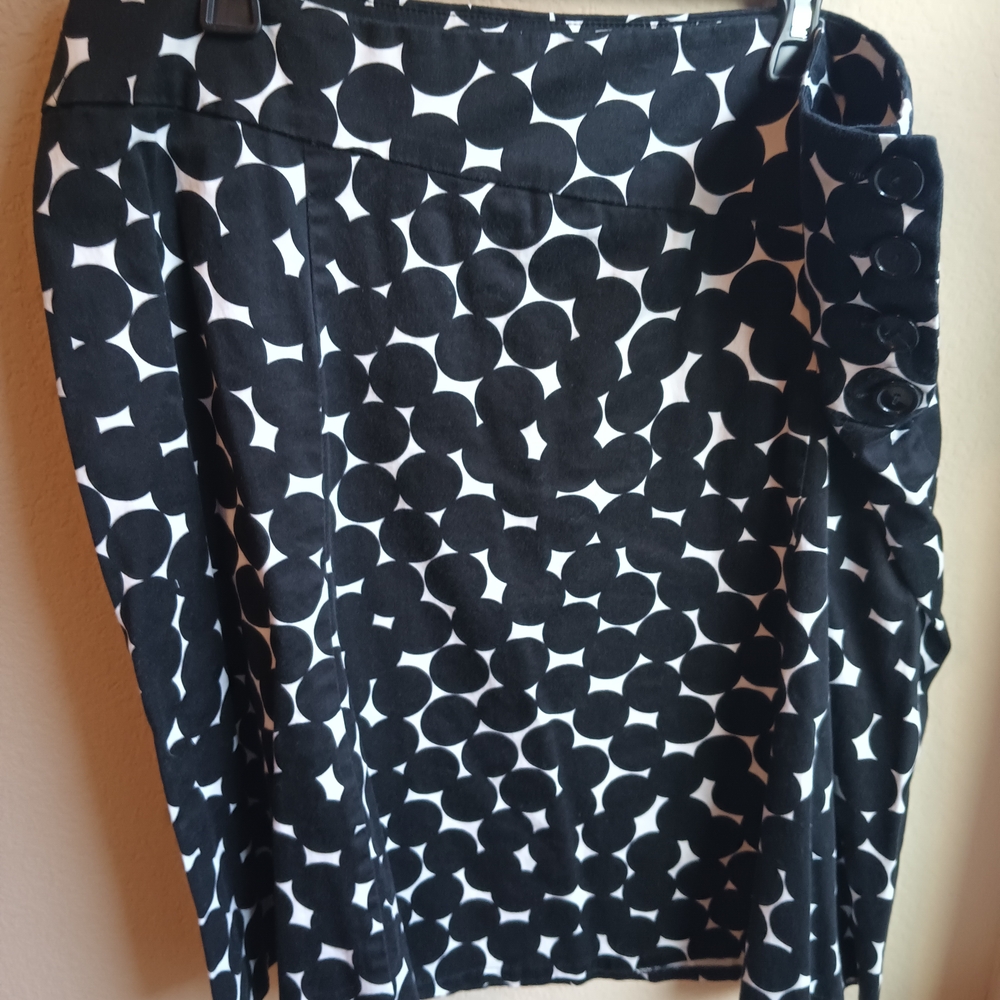 Lane Bryant Black and White Pencil Skirt
